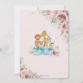 ノアズアークパンパスグラス赤面フローラベビーシャワー 招待状 (裏面)