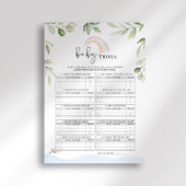 ノアズアークベビーシャワーベビートリビアゲーム 招待状