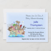 ノアズアークベビーシャワー招待状 招待状 (正面)