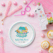 ノアズアークボーイベビーシャワー紙プレート ペーパープレート (パーティー)