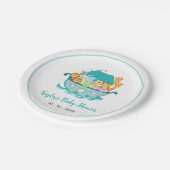 ノアズアークボーイベビーシャワー紙プレート ペーパープレート (アングル)