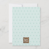 ノアズアークレインボーバプティスオフィシスト《キリスト教》洗礼式や命名式 招待状 (裏面)