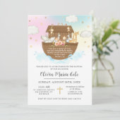 ノアズアークレインボーバプテスマ《キリスト教》洗礼式や命名式奉献 招待状 (スタンド正面)