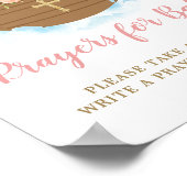 ノアズアークレインボー祈りの言葉ズベビーサイン ポスター (角)