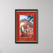 ノアズアーク建物ザシップ赤枠 キャンバスプリント (正面)