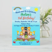 ノアズアーク誕生日招待状 招待状 (スタンド正面)