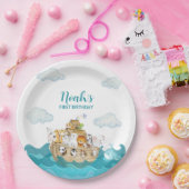 ノアズアーク誕生日紙プレート ペーパープレート (パーティー)