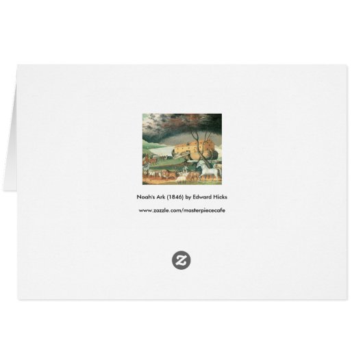 ノアズアークbyエドワード・ヒックスヴィンテージフォークアート (裏面横)