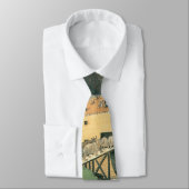 ノアズアークbyエドワード・ヒックスヴィンテージフォークアート ネクタイ (タイ)