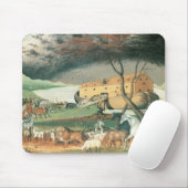 ノアズアークbyエドワード・ヒックスヴィンテージフォークアート マウスパッド (マウス)
