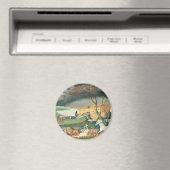 ノアズアークbyエドワード・ヒックスヴィンテージフォークアート マグネット (インサイチュ (食洗機))