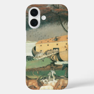 ノアズアークbyエドワード・ヒックスヴィンテージフォークアート iPhone 16ケース