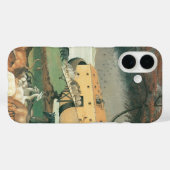 ノアズアークbyエドワード・ヒックスヴィンテージフォークアート Case-Mate iPhoneケース (裏面 (横))