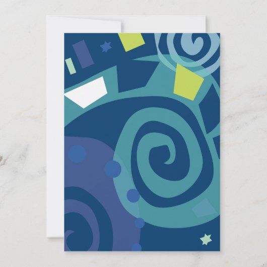 ノアズウェーブズバーバルミツワー招待状 招待状 (裏面)