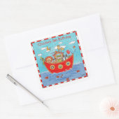 ノアパーソナライズされたの箱舟 スクエアシール (封筒)