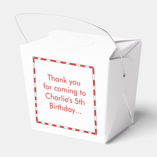 ノアパーソナライズされたの箱舟 フェイバーボックス (裏面サイド)