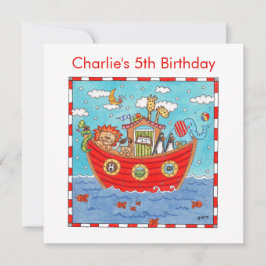 ノアパーソナライズされたズアーク誕生日招待状