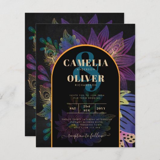 ノアピーコックジュエルトーン結婚フローラ (正面/裏面)