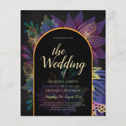 ノアピーコックジュエルトーン結婚フローラ チラシ (正面)