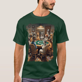 ノアフレンズ トランプ ギャンブル ドッグ ポーカー Tシャツ