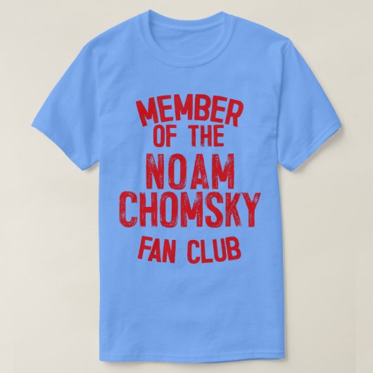 ノアムチョムスキーファンクラブ会員 Tシャツ (デザイン正面)