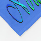 ノア、名前、ロゴ、小さな青のフリースブランケット。 フリースブランケット (角)