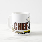 ノア、www.ChefNoah.comシェフ コーヒーマグカップ (正面左)