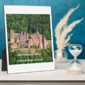 ノイシュワンシュタイン城フランクフルト&ドイツ引用文 フォトプラーク (側面)