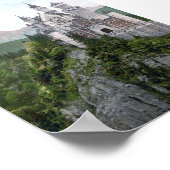 ノイシュワンシュタイン城リトグラフ ポスター (角)