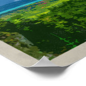 ノイシュワンシュタイン城動揺してヴィンテージ旅行 ポスター (角)