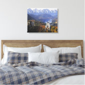 ノイシュワンシュタイン城 |ドイツ、バイエルン キャンバスプリント (インサイチュ (寝室))