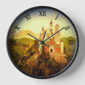 ノイシュワンシュタイン城 壁時計 (正面)