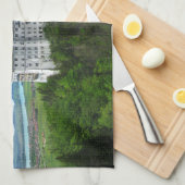 ノイシュヴァンシュタインのパノラマ キッチンタオル (四つ折り)