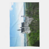 ノイシュヴァンシュタインのパノラマ キッチンタオル (縦)