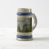 ノイシュヴァンシュタイン城の城のドイツビールステイン ビールジョッキ (正面右)