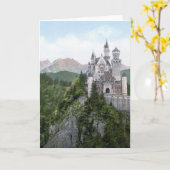 ノイシュヴァンシュタイン城の城の石版 カード (黄色い花)