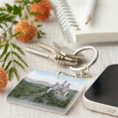 ノイシュヴァンシュタイン城の城の石版 キーホルダー (正面右)