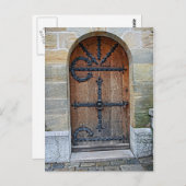 ノイシュヴァンシュタイン城の城の郵便はがきのドア ポストカード (正面/裏面)