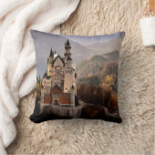 ノイシュヴァンシュタイン城の城ドイツ クッション (ブランケット)