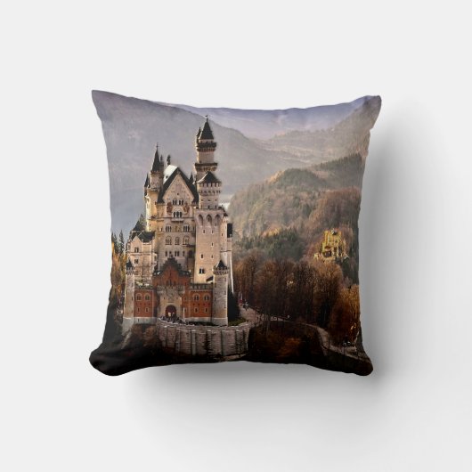 ノイシュヴァンシュタイン城の城ドイツ クッション (正面)