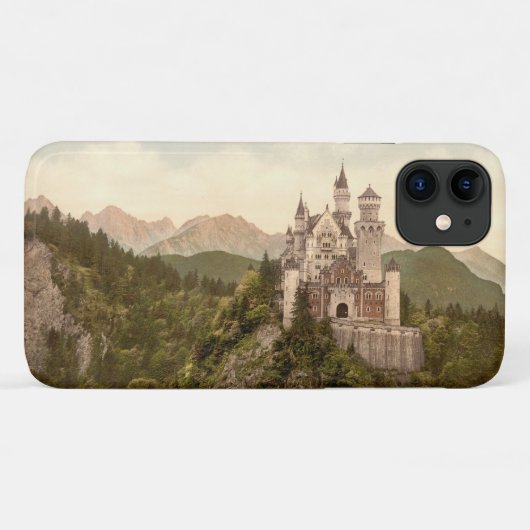 ノイシュヴァンシュタイン城の城、ババリア、ドイツ Case-Mate iPhoneケース (裏面(横))