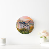 ノイシュヴァンシュタイン城バイエルン ラウンド壁時計 (ホーム)