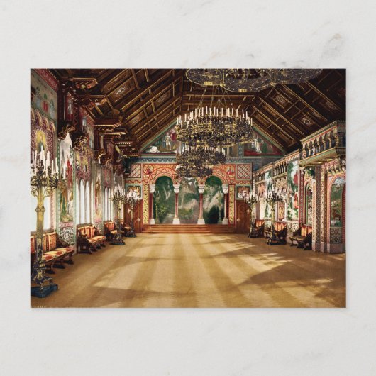 ノイシュヴァンシュタイン城上部バイエルドイ ポストカード (正面)