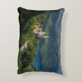 ノイシュヴァンシュタイン城南バイエルドイツドイツ アクセントクッション (裏面(縦))