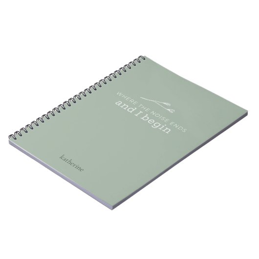 ノイズが特殊なジャーナルノートブックを終了する場所 ノートブック (左側)