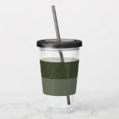 ノイズとスムーズなモスグリーンタンブラー – カスタマイズ可能 アクリルタンブラー (左)