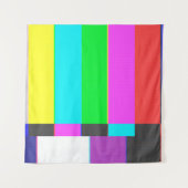 ノイズのあるテレビ画面が信号なし タペストリー (正面)