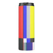 ノイズのあるテレビ画面が信号なし タンブラー (裏面)