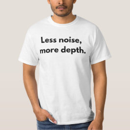 ノイズを抑え、奥行きを深める – ミニマルな内向きクート Tシャツ