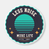 ノイズを抑え、寿命を延ばす – レトロ帽子デザイン マグネット (正面)